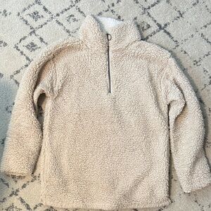 SO Women's Cream Sherpa Hoodie